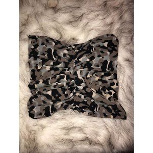 VS Womens Khaki Camo Bandeau Sporty Workout top S Yoga Athleisure wear